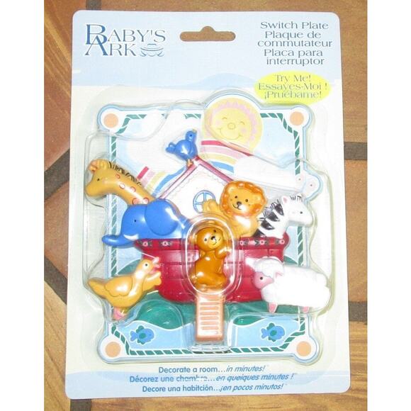 Priss Prints Switch Plate Cover Noah's Ark Animal Themed Nursery Single Toggle - Picture 1 of 1